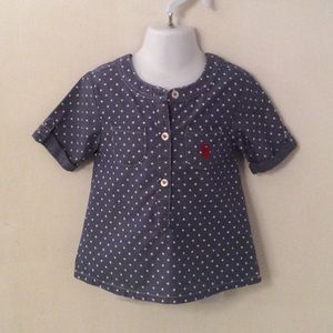 🤑U.S. Polo Assn short sleeve shirt. Size 2T